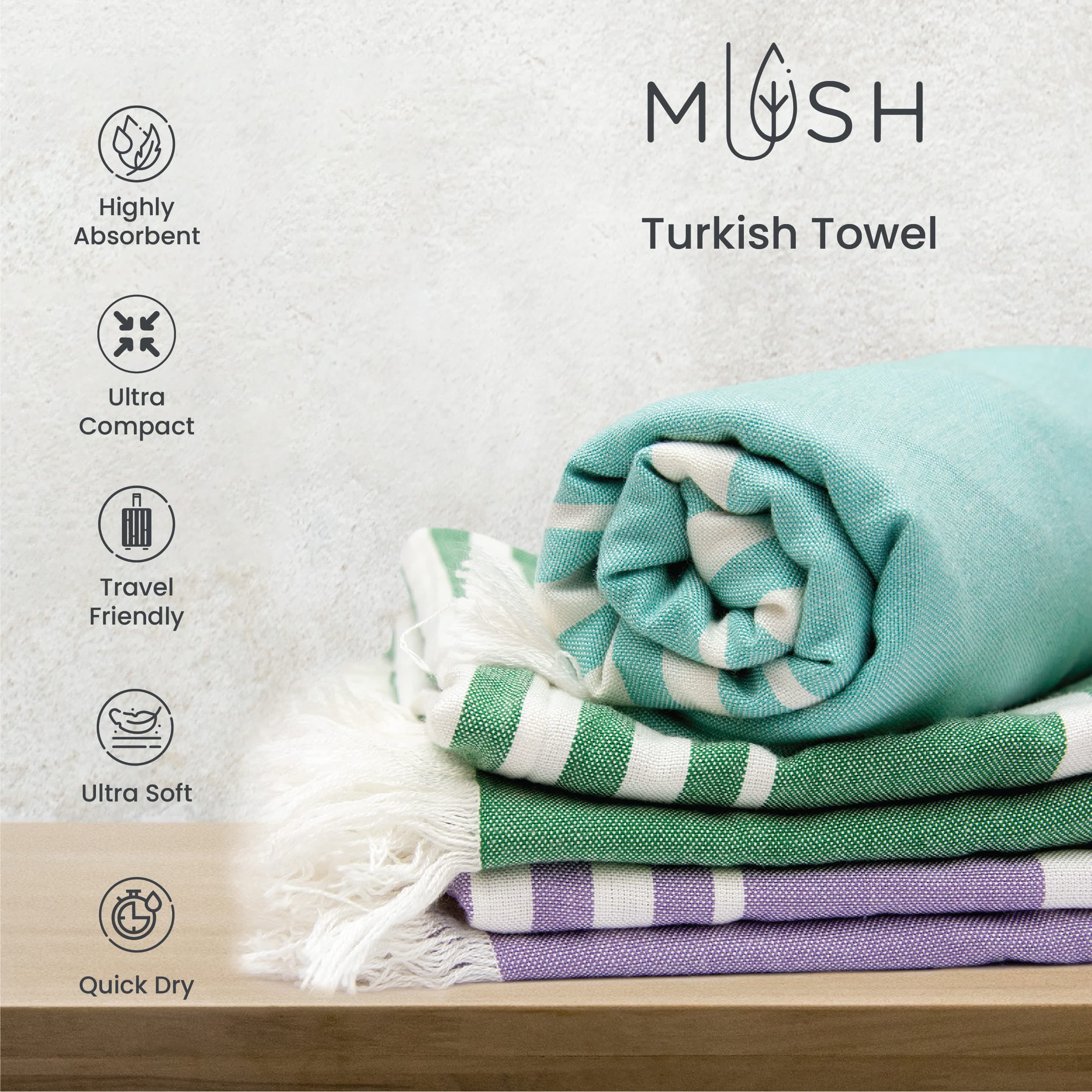 Bamboo Fiber Travel Towel